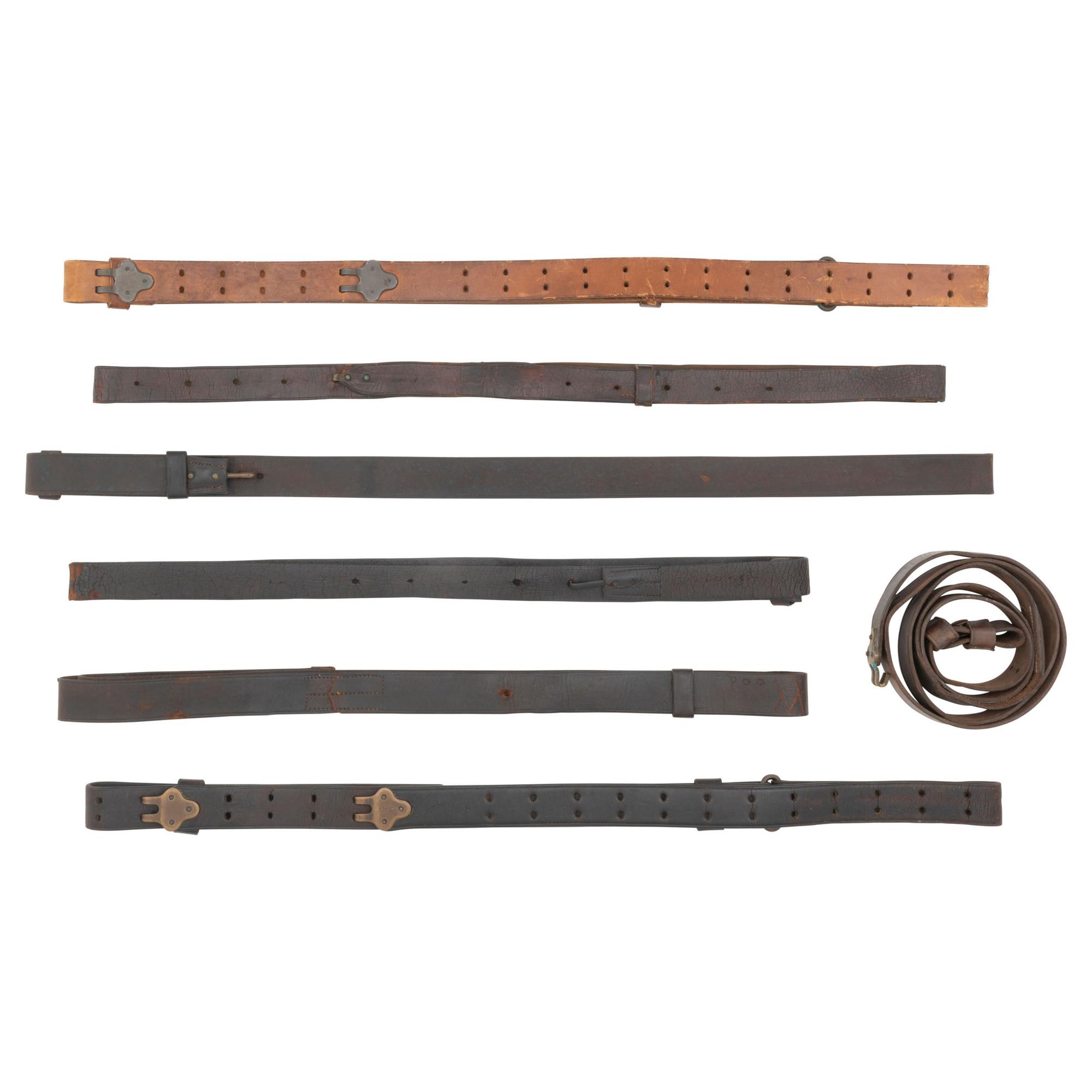 Group of Seven Civil War through WWII US Military Slings