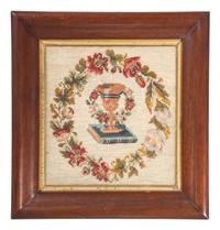 Three Framed Needlework Pictures