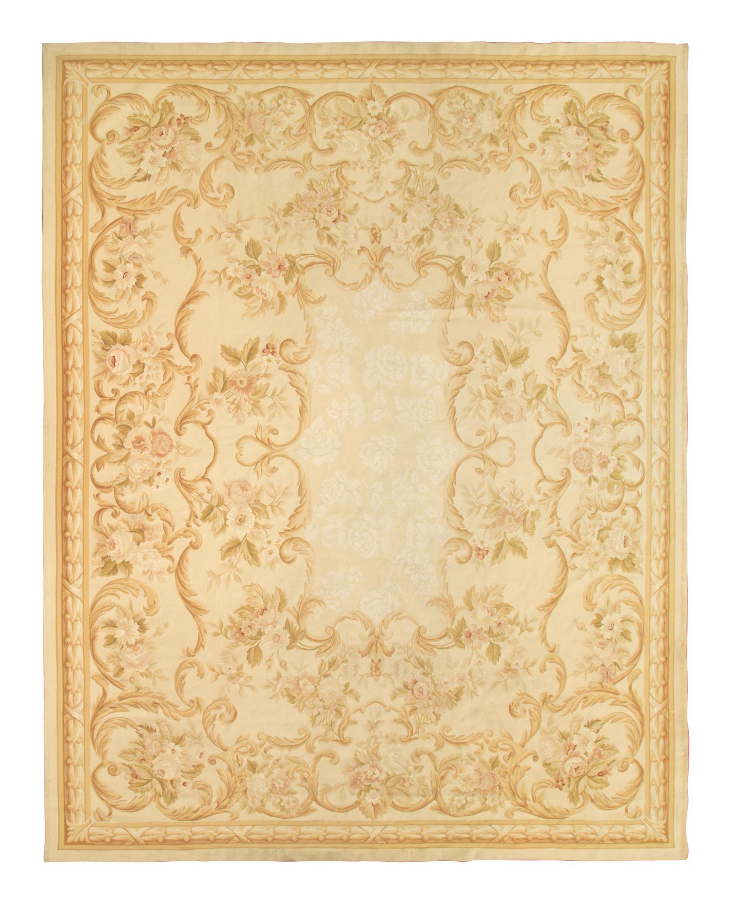 An Aubusson Style Wool Rug