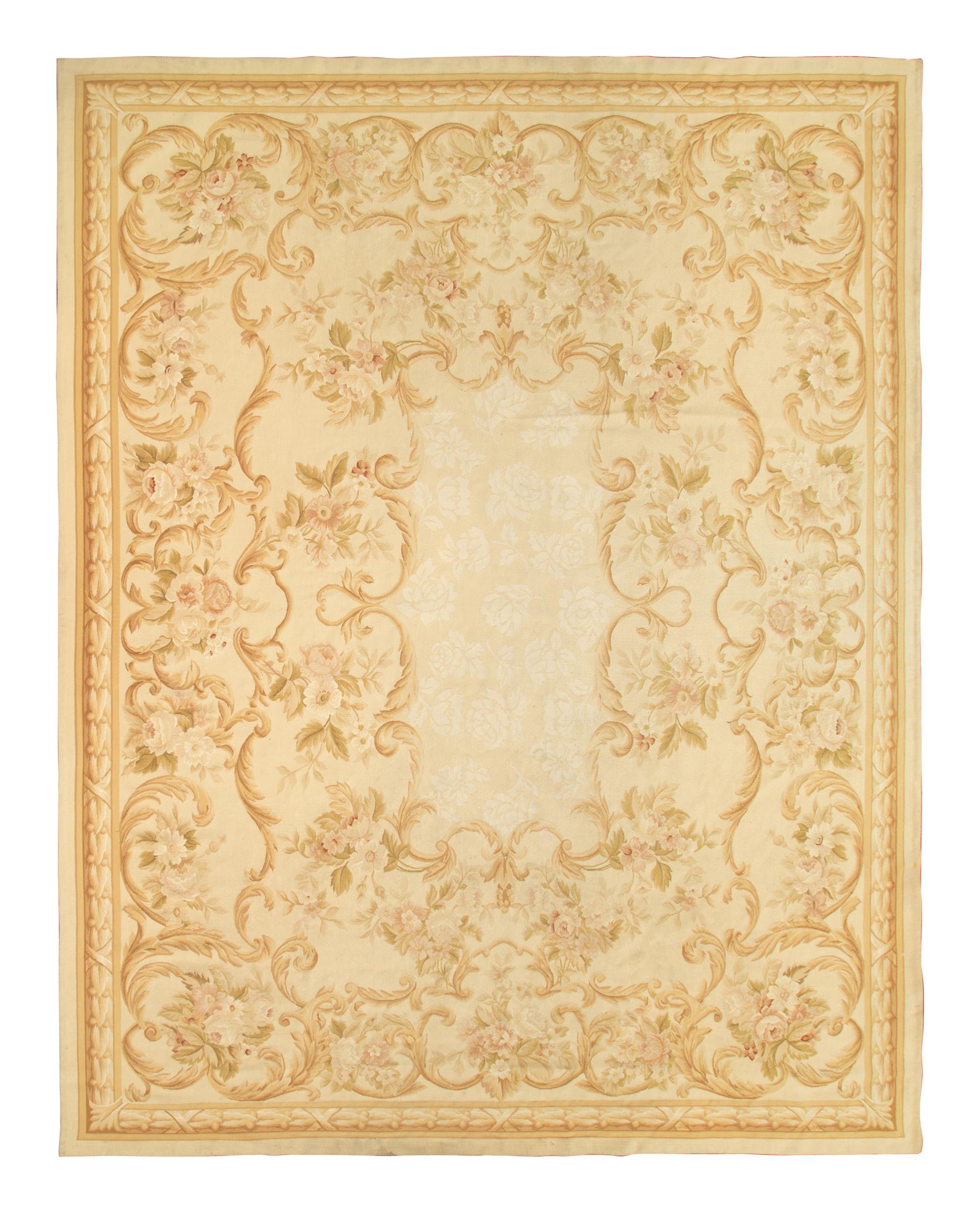 An Aubusson Style Wool Rug