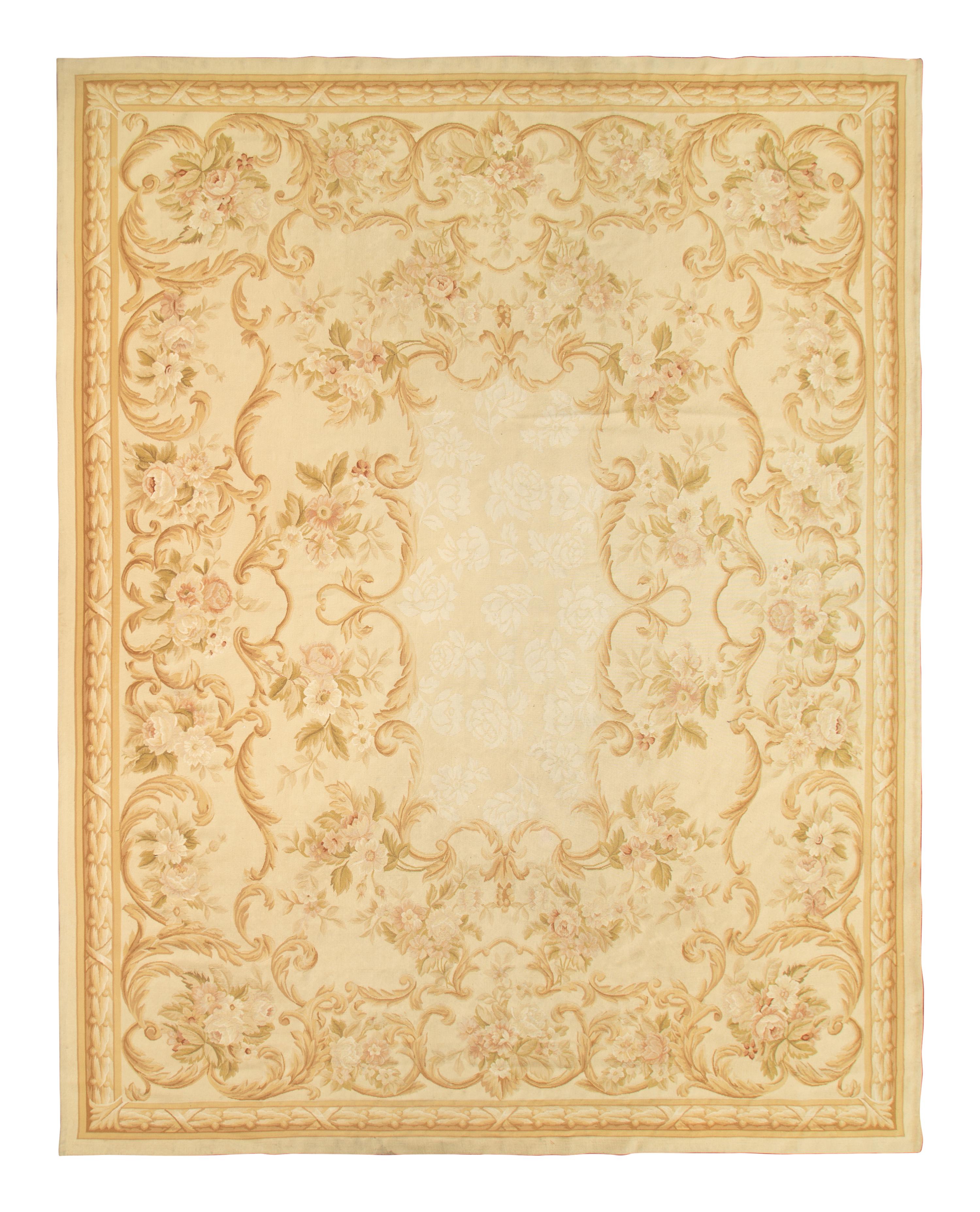 An Aubusson Style Wool Rug