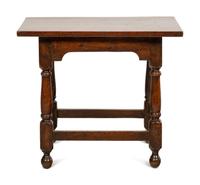 A William and Mary Style Oak Side Table
