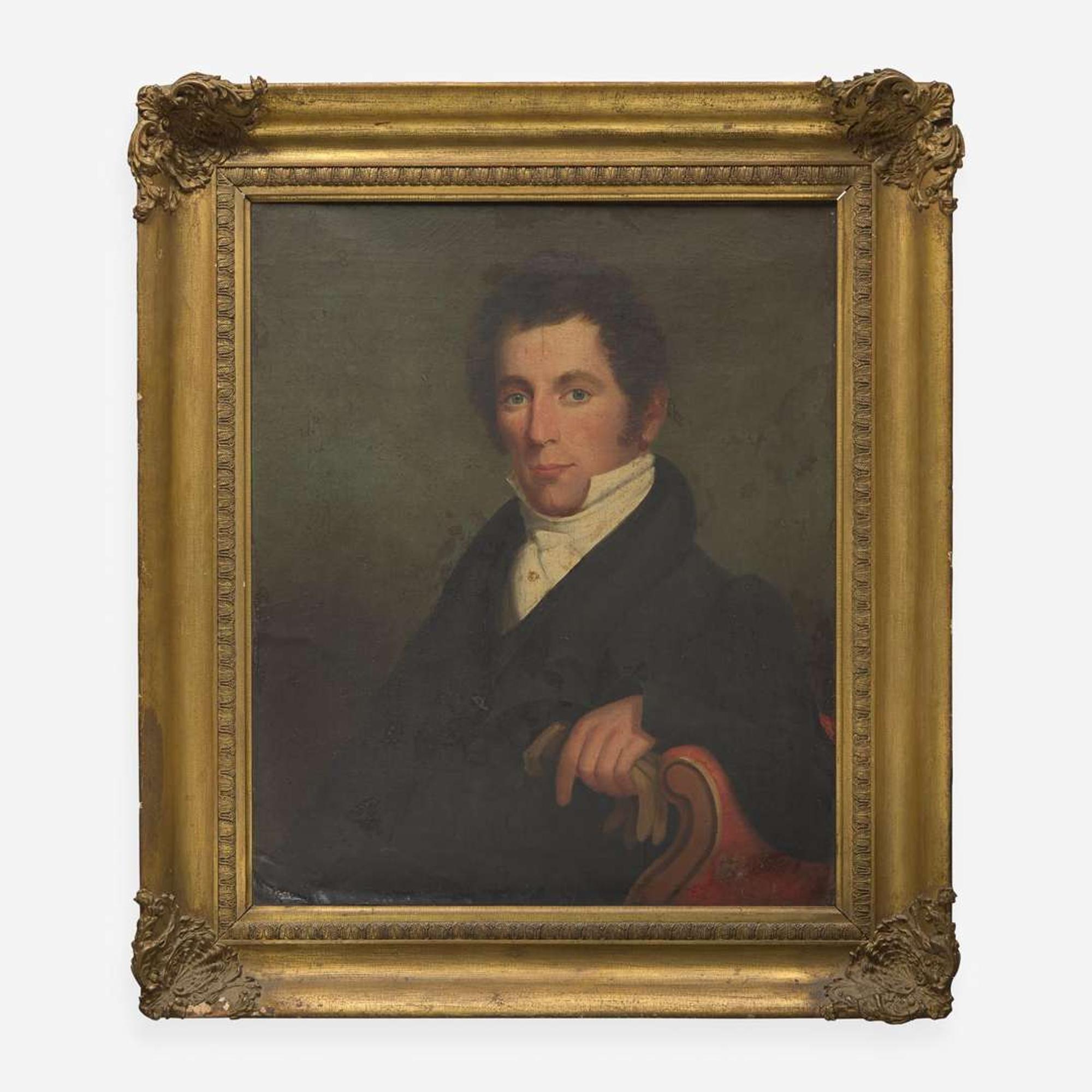 Attributed to Sarah Miriam Peale (1800-1885) Portrait of a Young Gentleman, Possibly from Baltimore, MD, circa 1820s