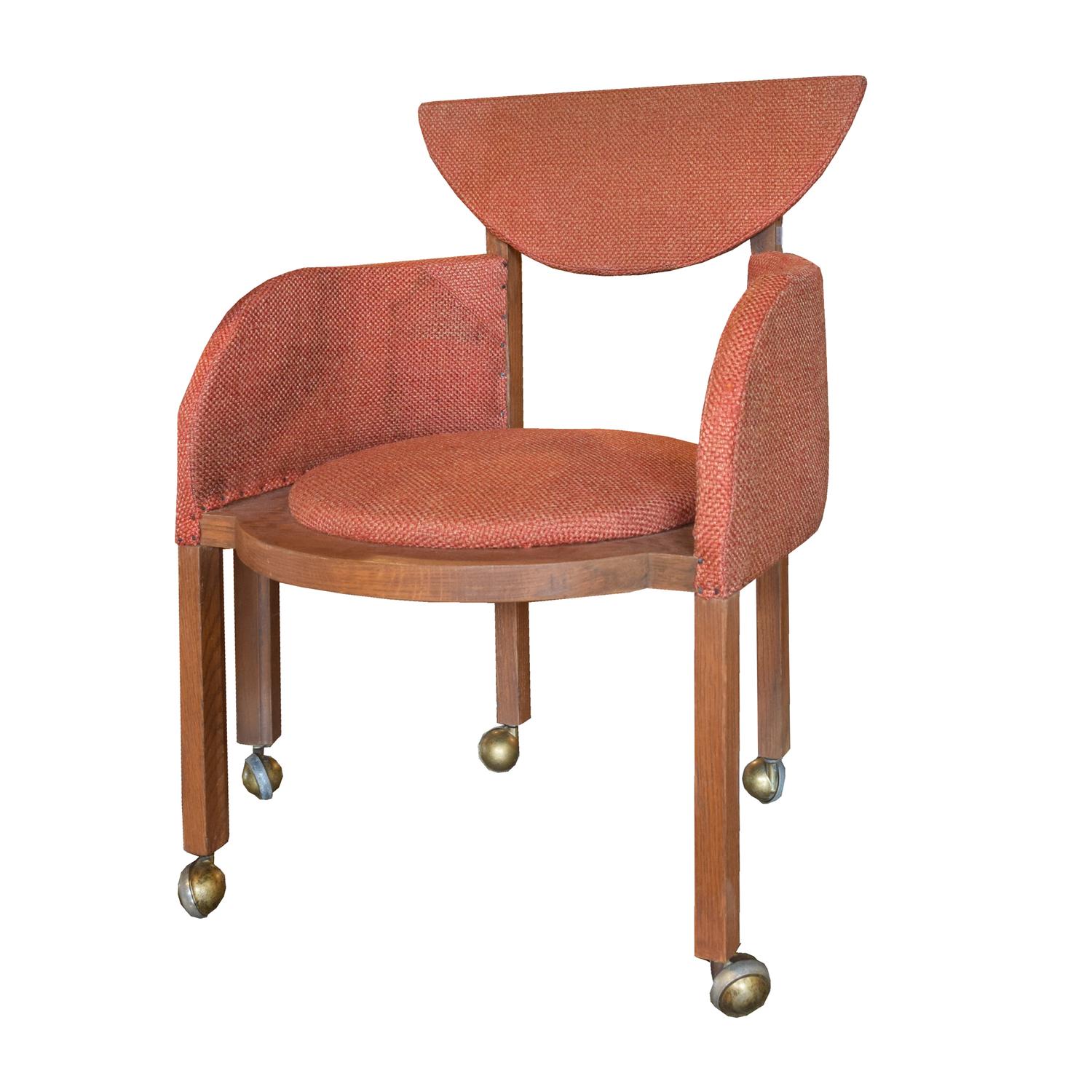 A Pair Frank Lloyd Wright Designed Side Chairs 21" W x 21" D x 30.5", — United States, Circa 1953