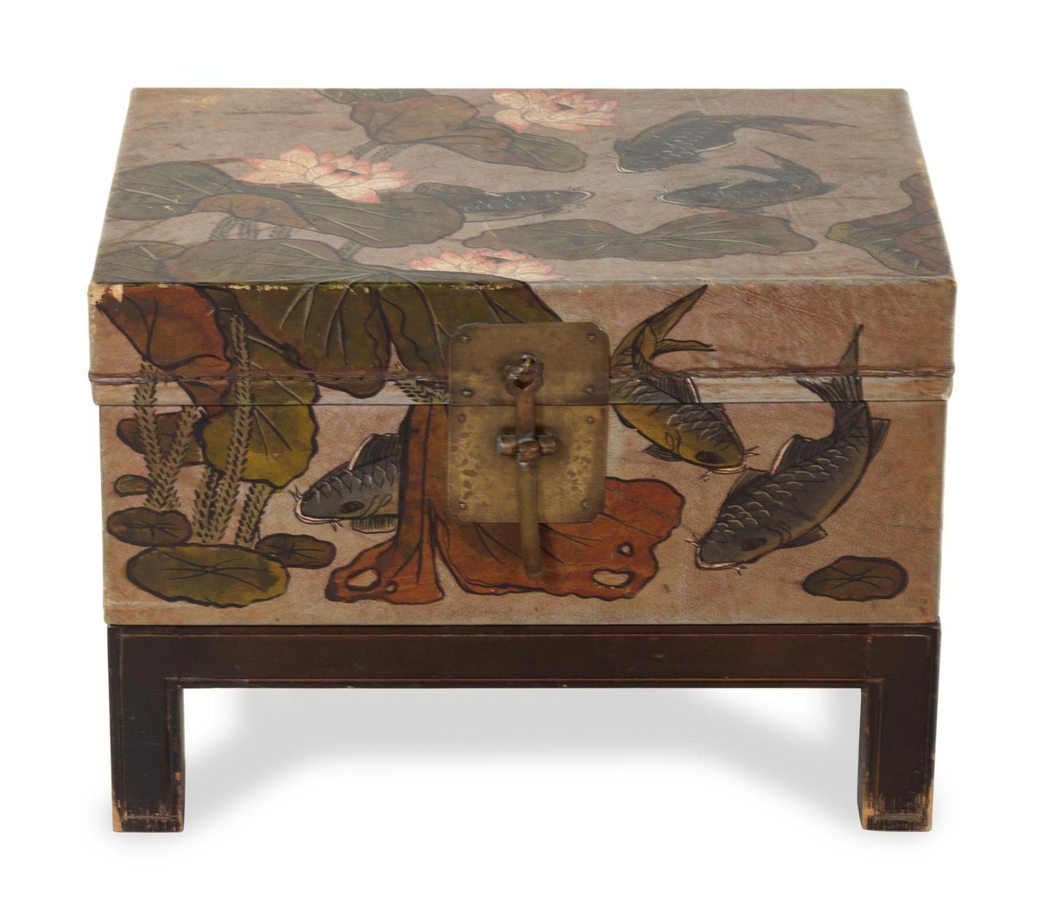 A Chinese Export Lacquered Chest