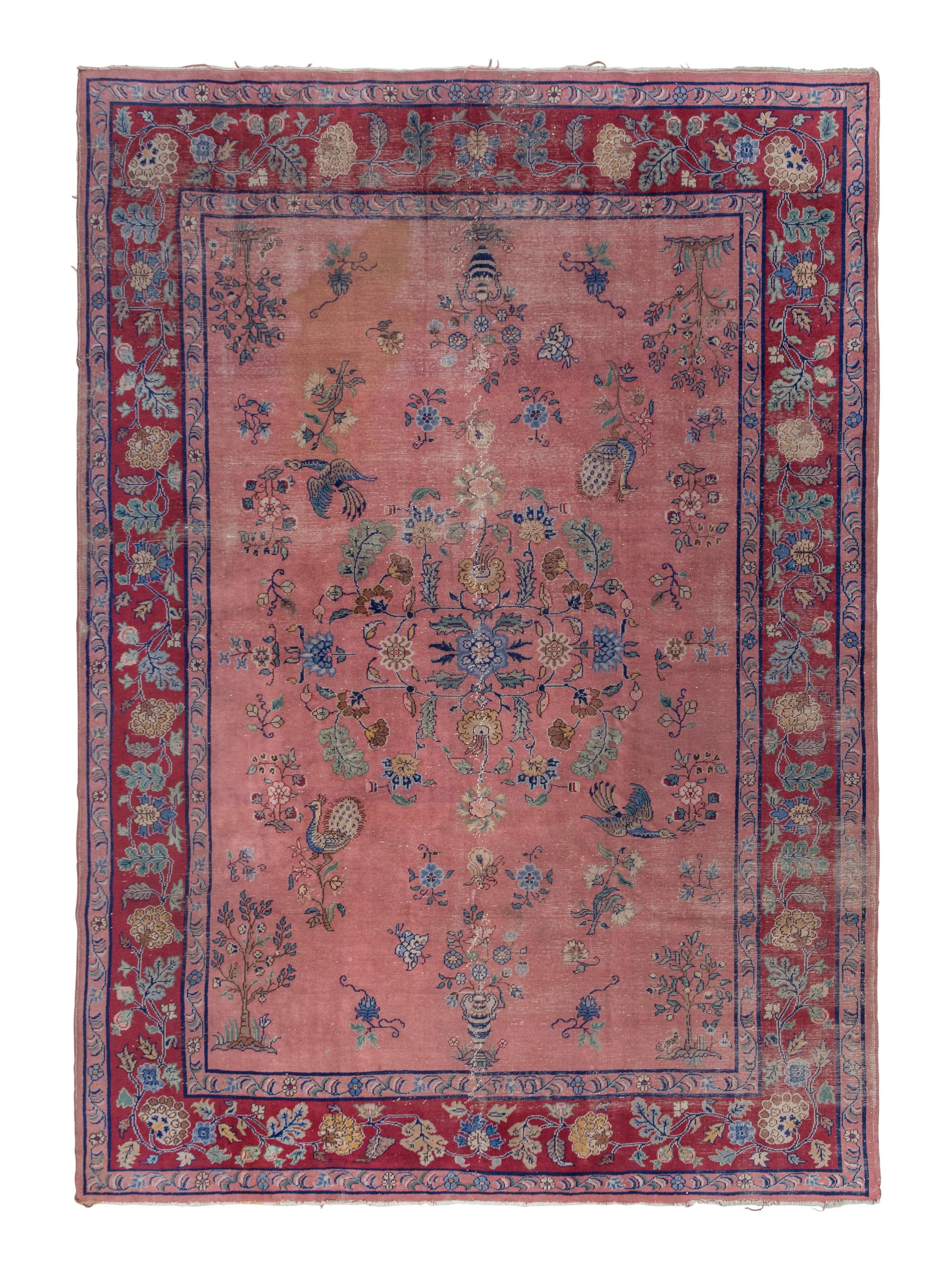 A Turkish Oushak Wool Rug