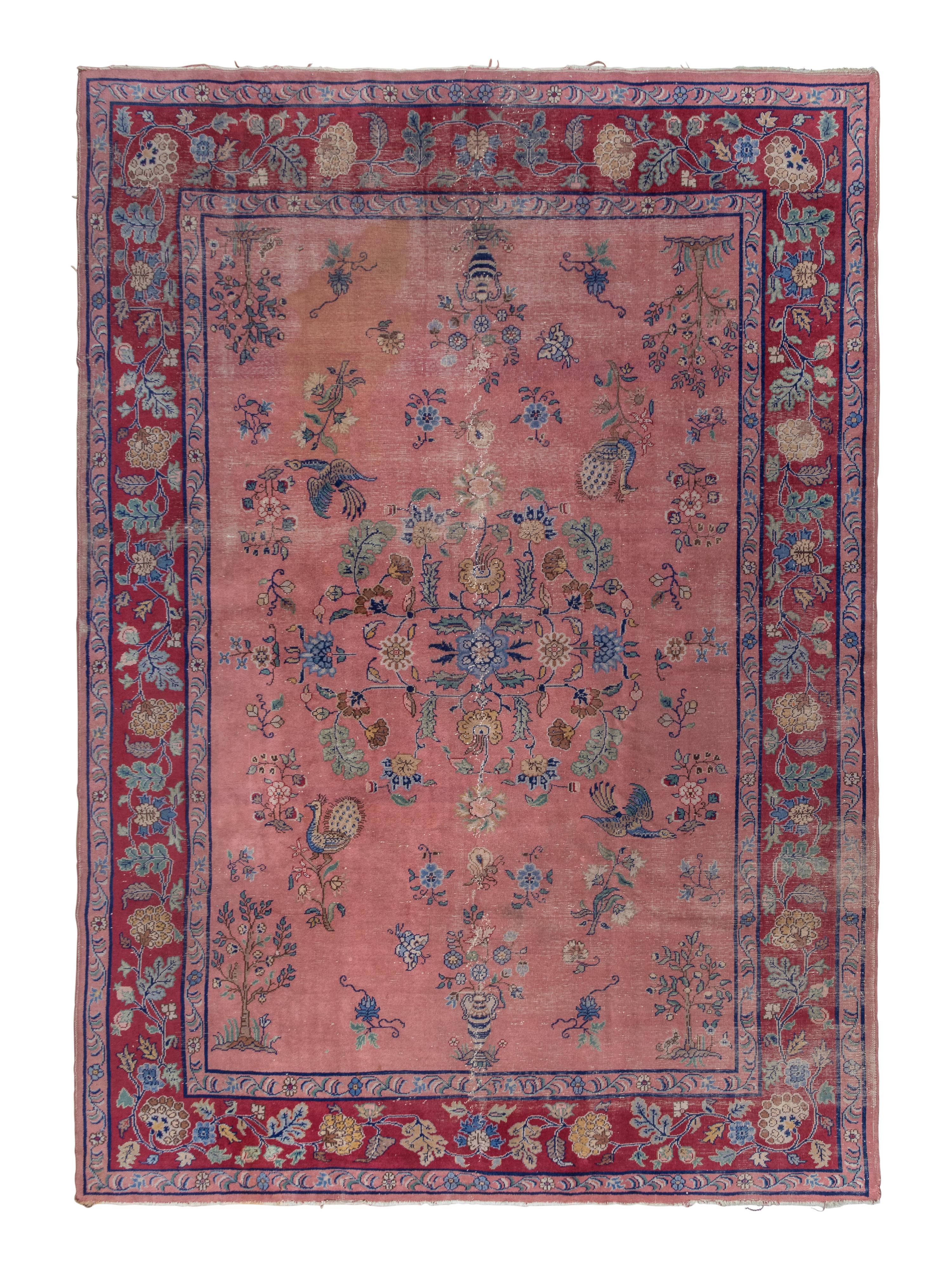 A Turkish Oushak Wool Rug