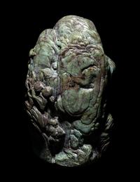 A Carved Turquoise Boulder