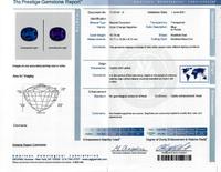 J.E. CALDWELL, ART DECO, COLOR CHANGE SAPPHIRE AND DIAMOND RING