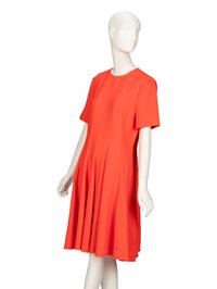 OSCAR DE LA RENTA, ORANGE SHORT SLEEVE DRESS NWT
