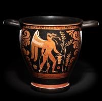A Large Apulian Red-Figured Skyphos with Eros