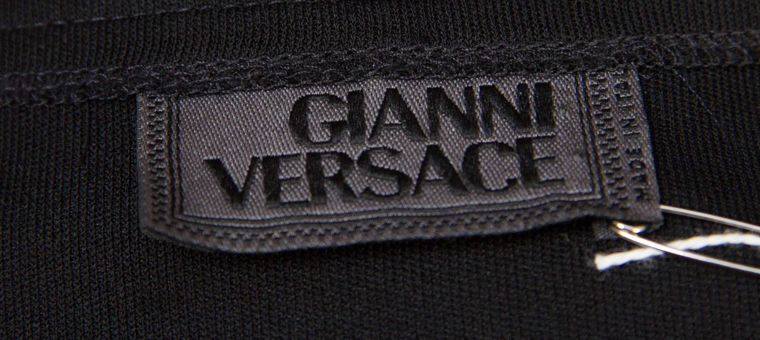 A Gianni Versace Black Dress, Size 38.