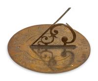 An Irish George III Engraved Brass Sundial
