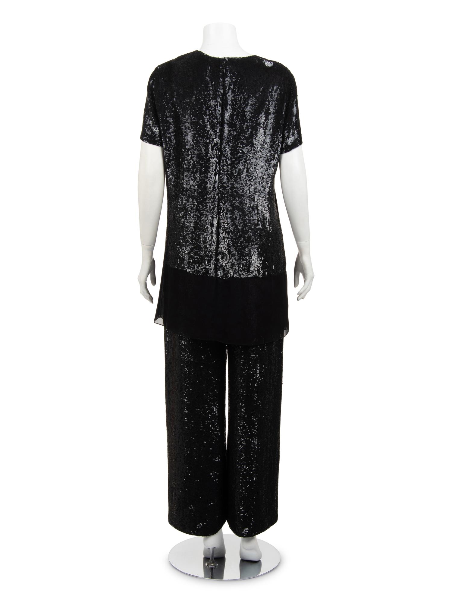 Ralph Rucci Sequined Top and Pants Ensemble, 2013