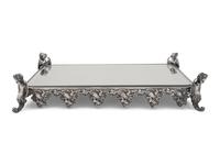 A Continental Silver-Plate Mirrored Rectangular Plateau