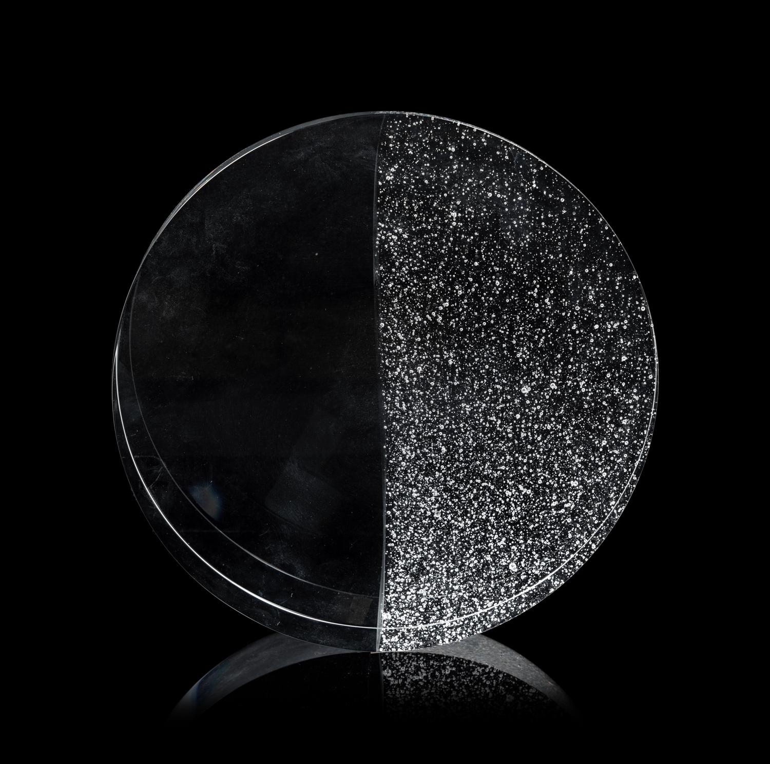 A Steuben Glass Day and Night Sculpture Designed by David Dowler