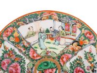 Eight Chinese Canton Famille Rose Porcelain Plates