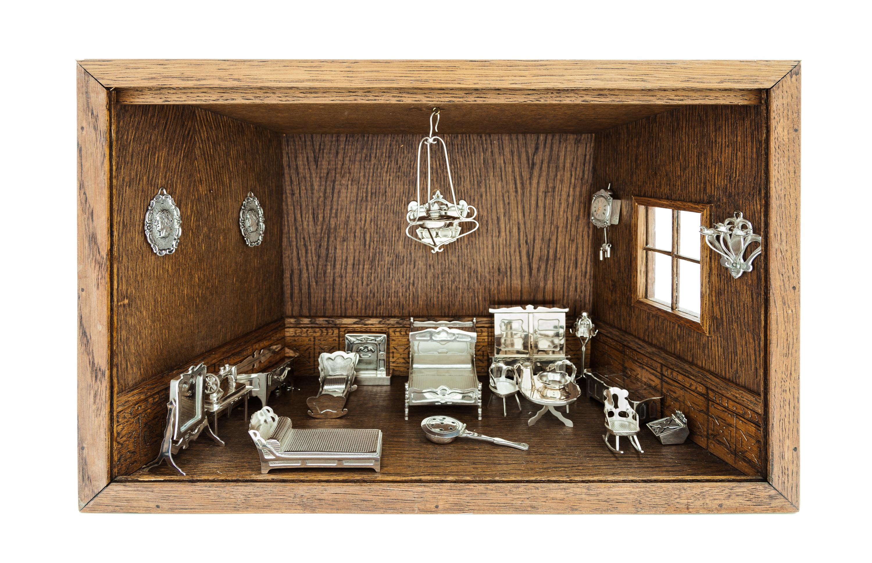 A Collection of Three American Dioramas Height overall 24 3/4 inches. — 20TH CENTURY