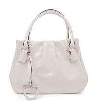 Salvatore Ferragamo White Leather Bag, 2000s