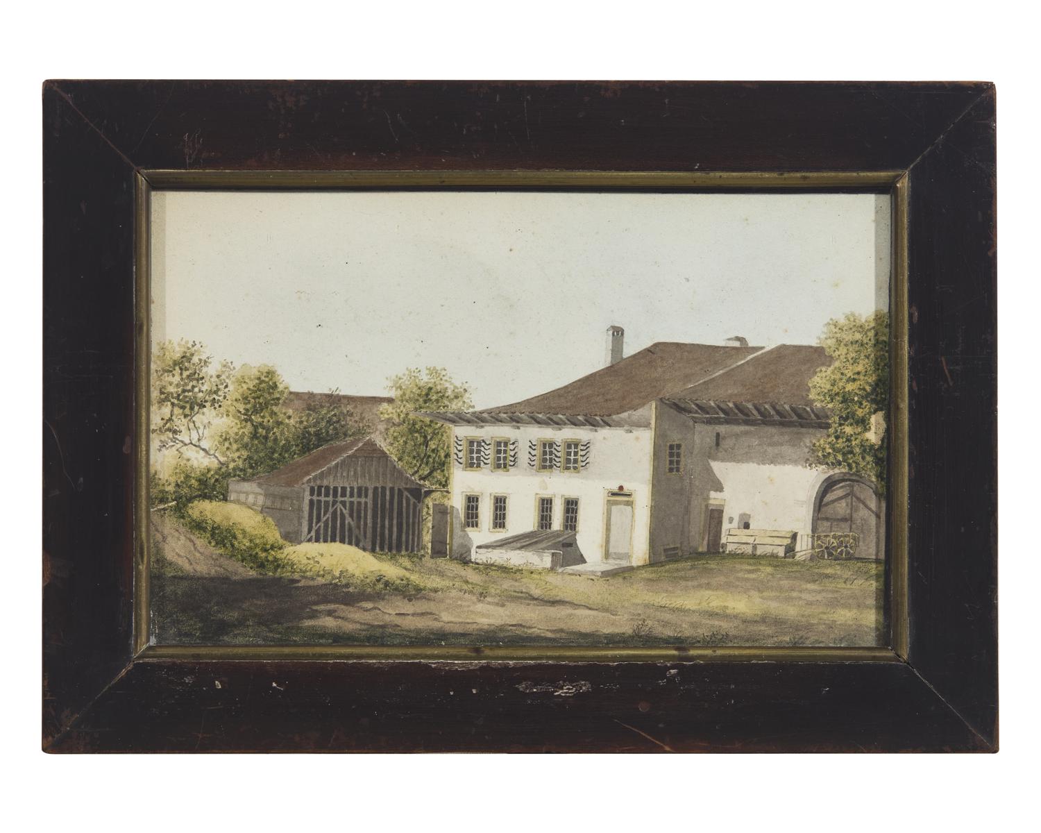 European School (19th Century), Farm View