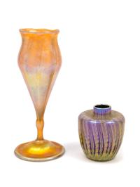 Two Tiffany Studios Glass Table Articles