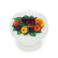Saint-Louis, France, a crystal fruit paperweight
