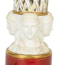 A White-Glazed Ceramic Figural Lamp
