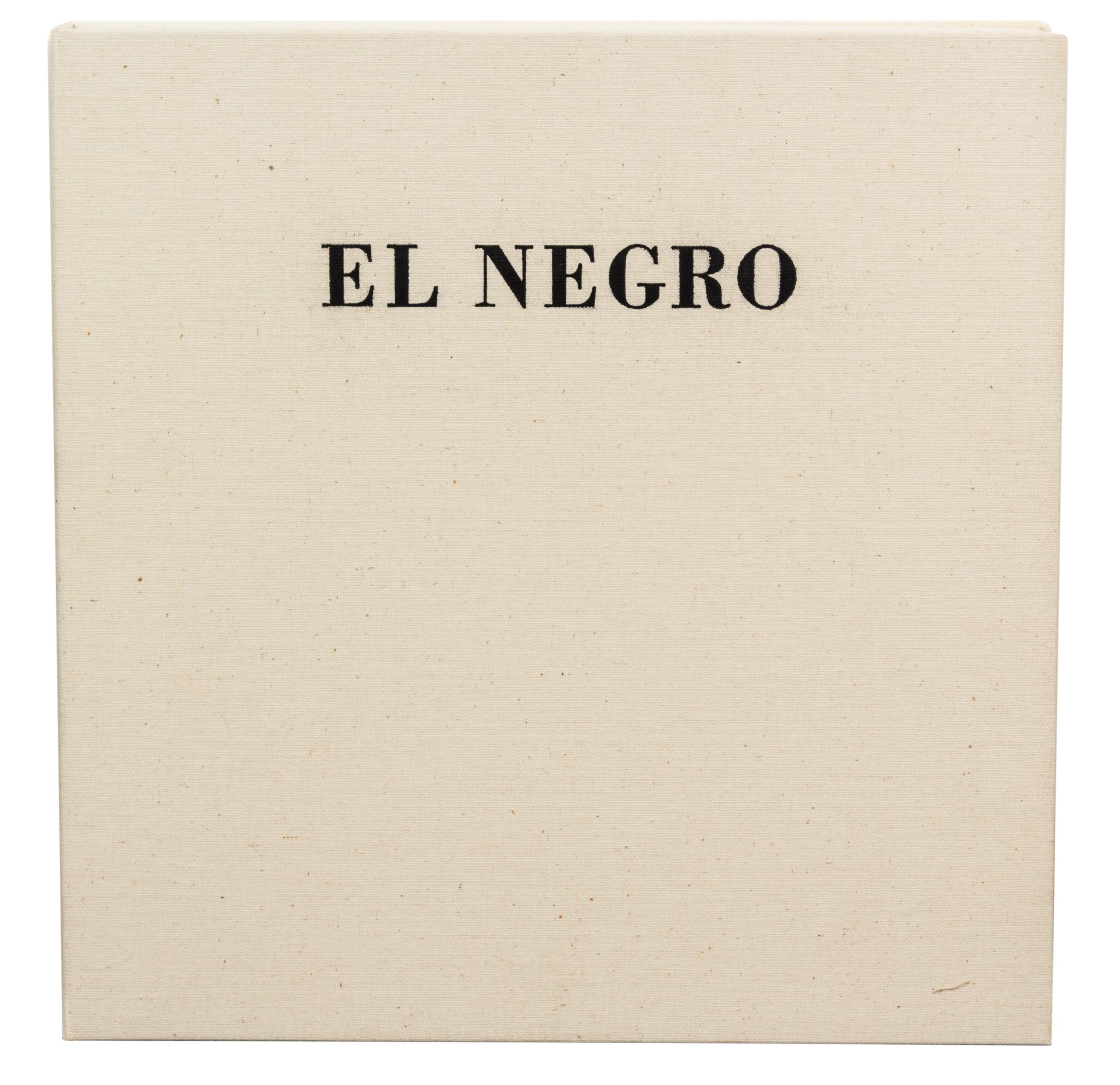 Robert Mortherwell, (American, 1915-1991), El Negro, 1983 (Book comprising 19 lithographs illuminating the poem El Negro Motherwell by