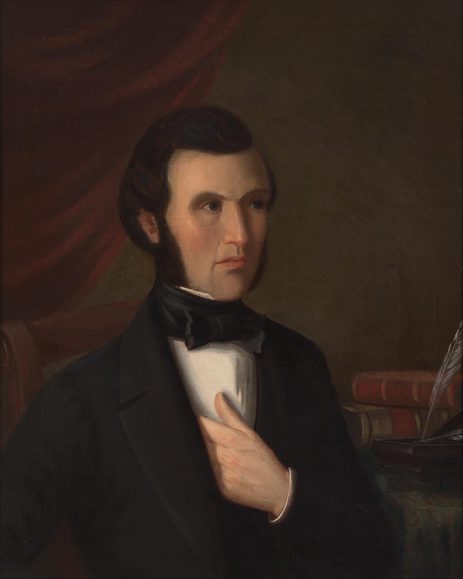 American School 19th Century, Portrait of a Gentleman Named Frederick Smith