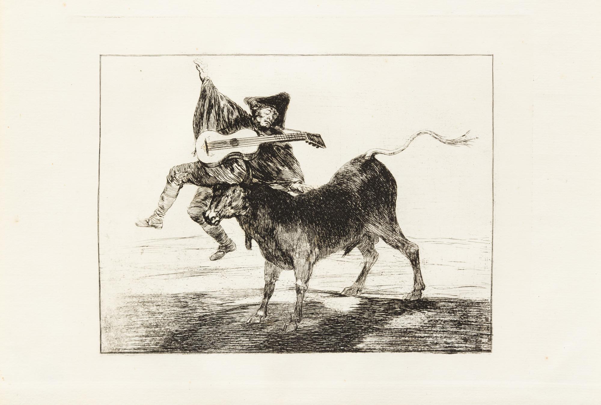 Francisco Goya, (Spanish, 1746-1828), A group of 3 prints including Tan bárbara la Seguridad come el Delito ('The Little Prisoner'), c.