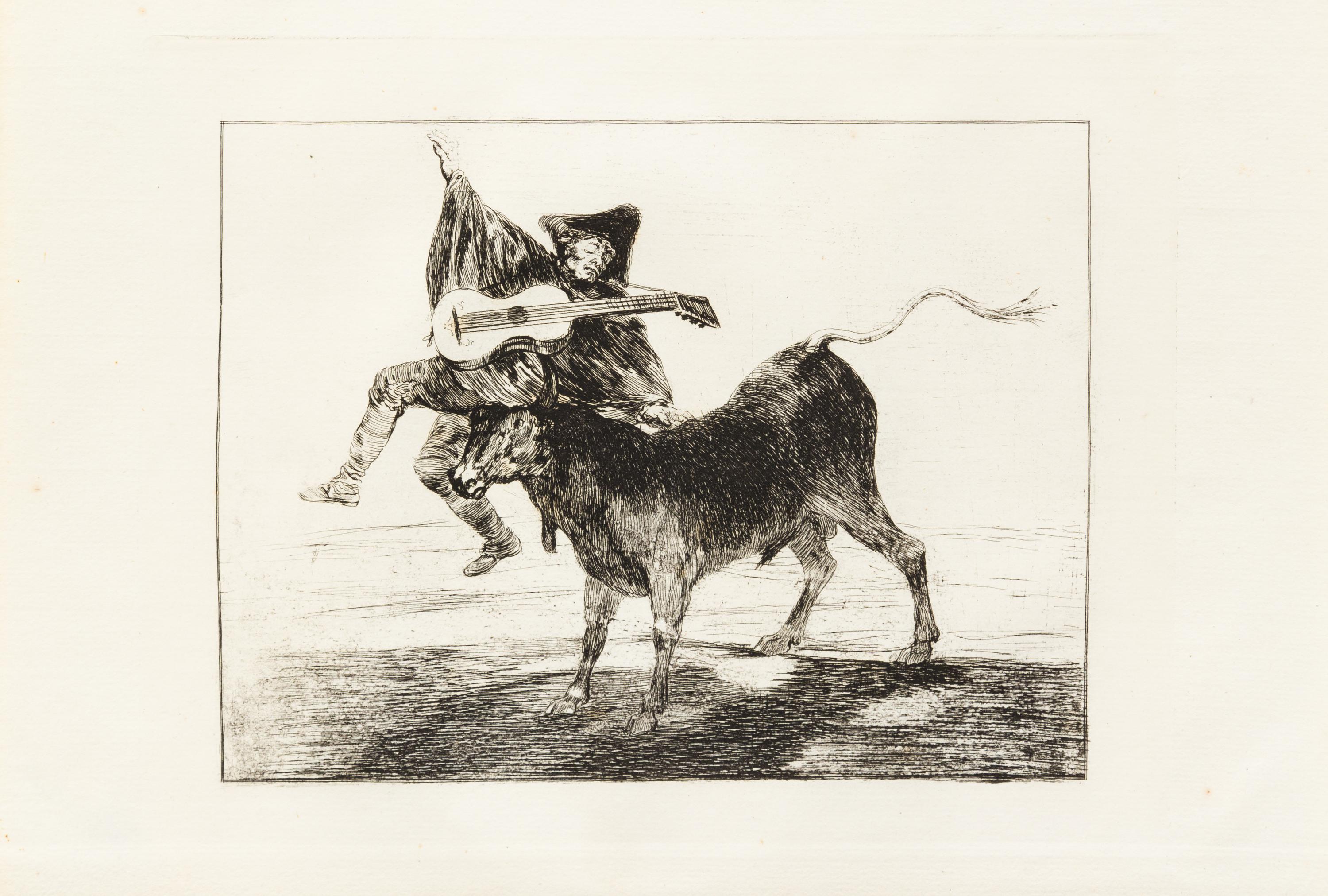 Francisco Goya, (Spanish, 1746-1828), A group of 3 prints including Tan bárbara la Seguridad come el Delito ('The Little Prisoner'), c.