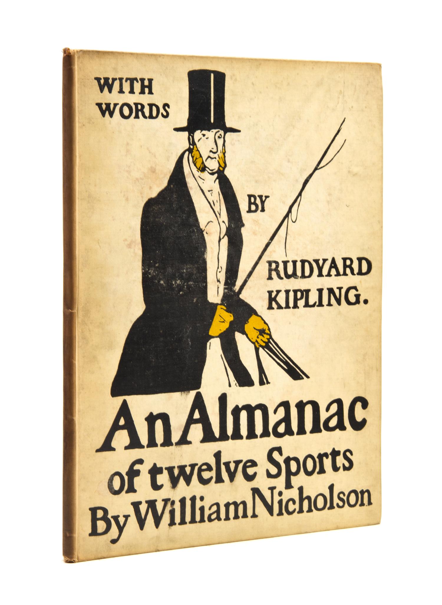 (KIPLING, RUDYARD) NICHOLSON, WILLIAM. An Almanac of Twelve Sports. Third impression.