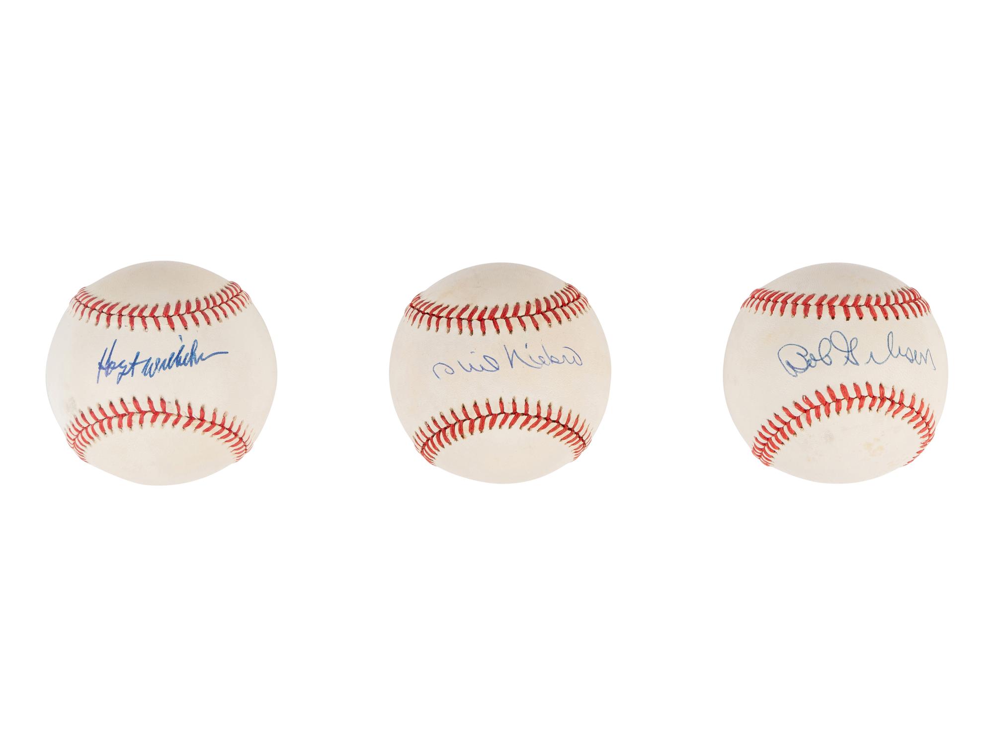 A Group of 19 Hall of Fame Pitcher Single Signed Autograph Baseballs (Beckett Authentication Services Certified),