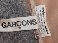 A Comme des Garcons Grey Sweater Dress, Size small.