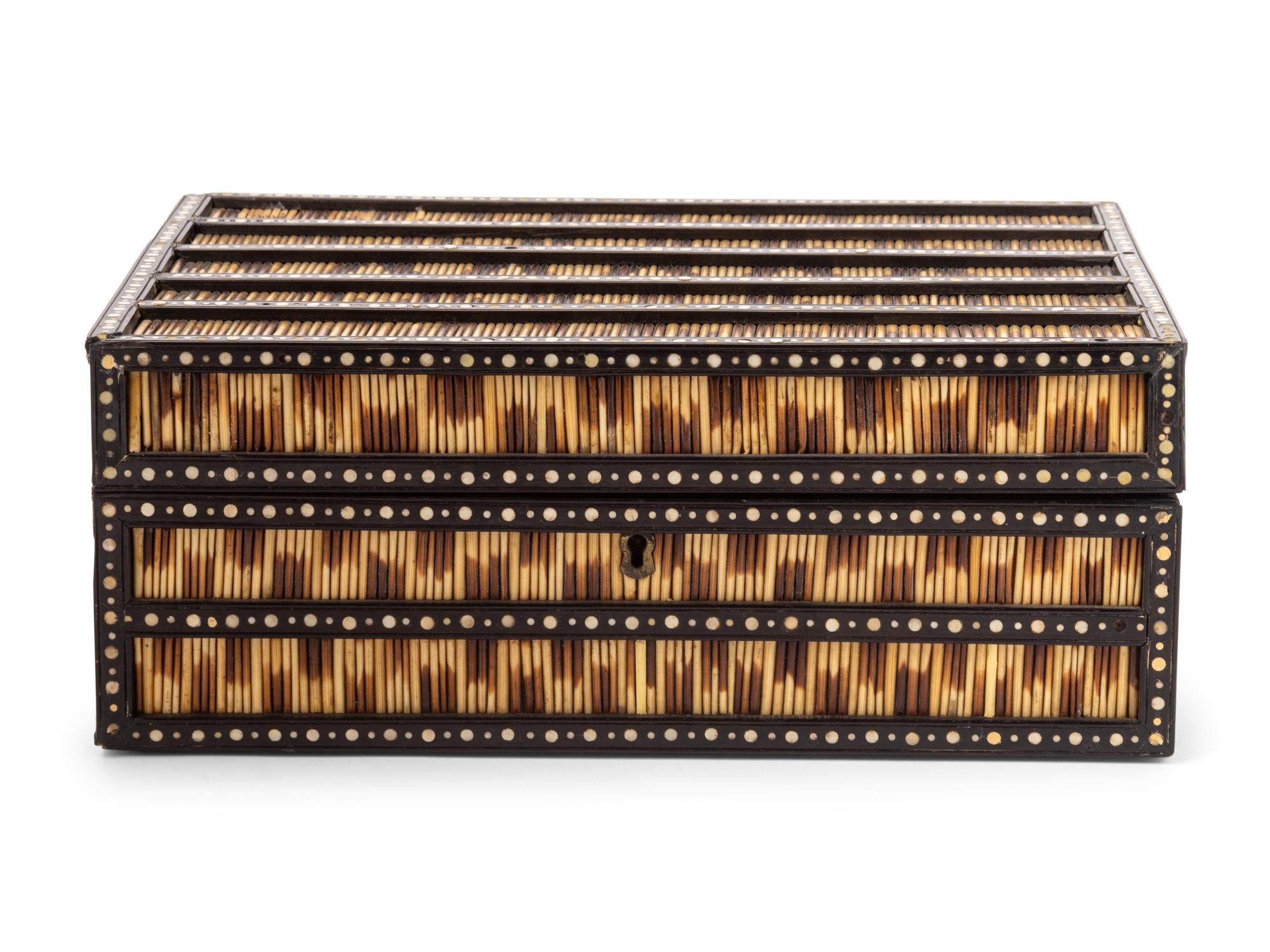 An Anglo-Indian Porcupine Quill Box