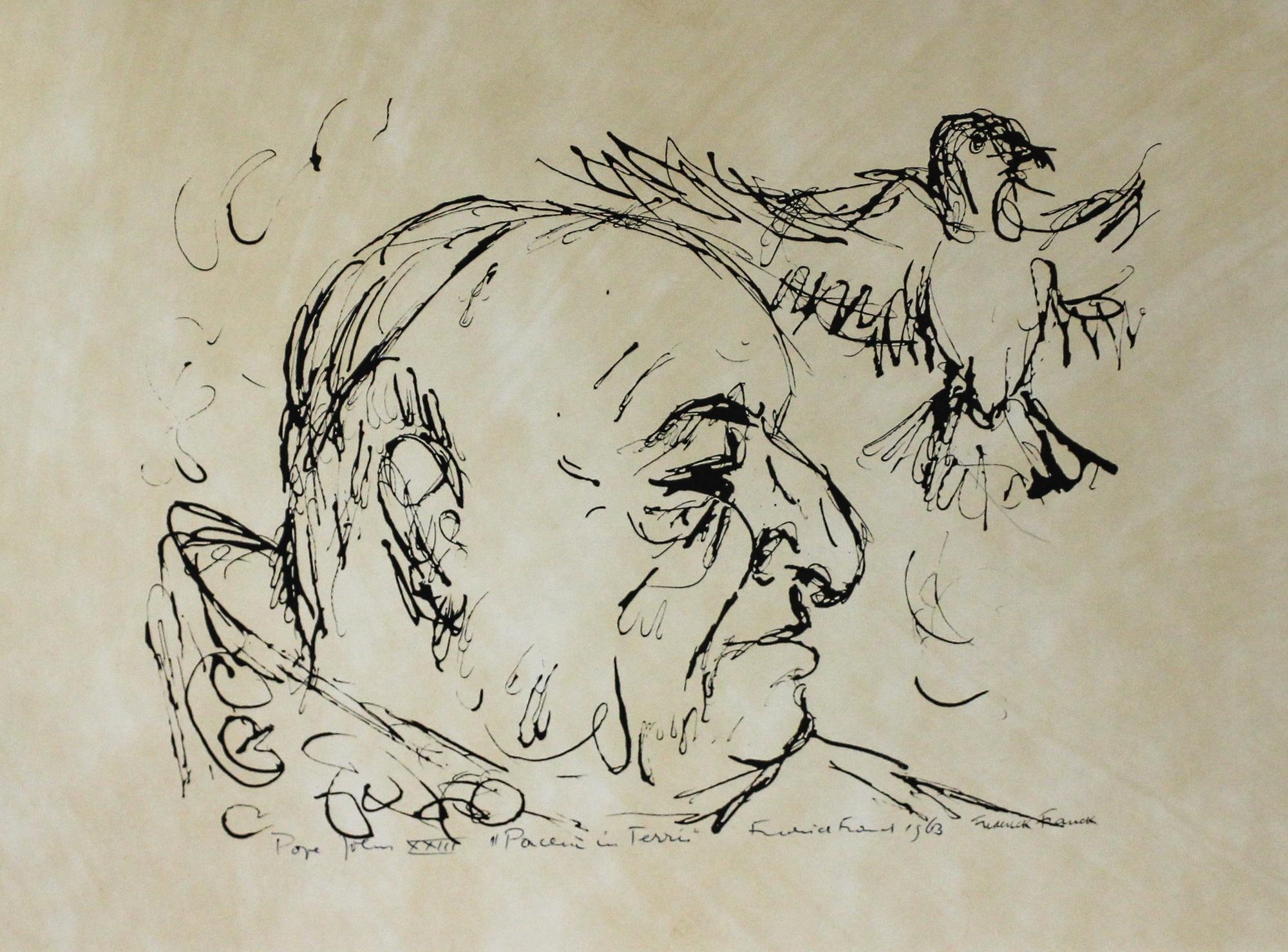 Frederick Franck, (Dutch/American, 1909-2006), Portrait of Pope John XXIII