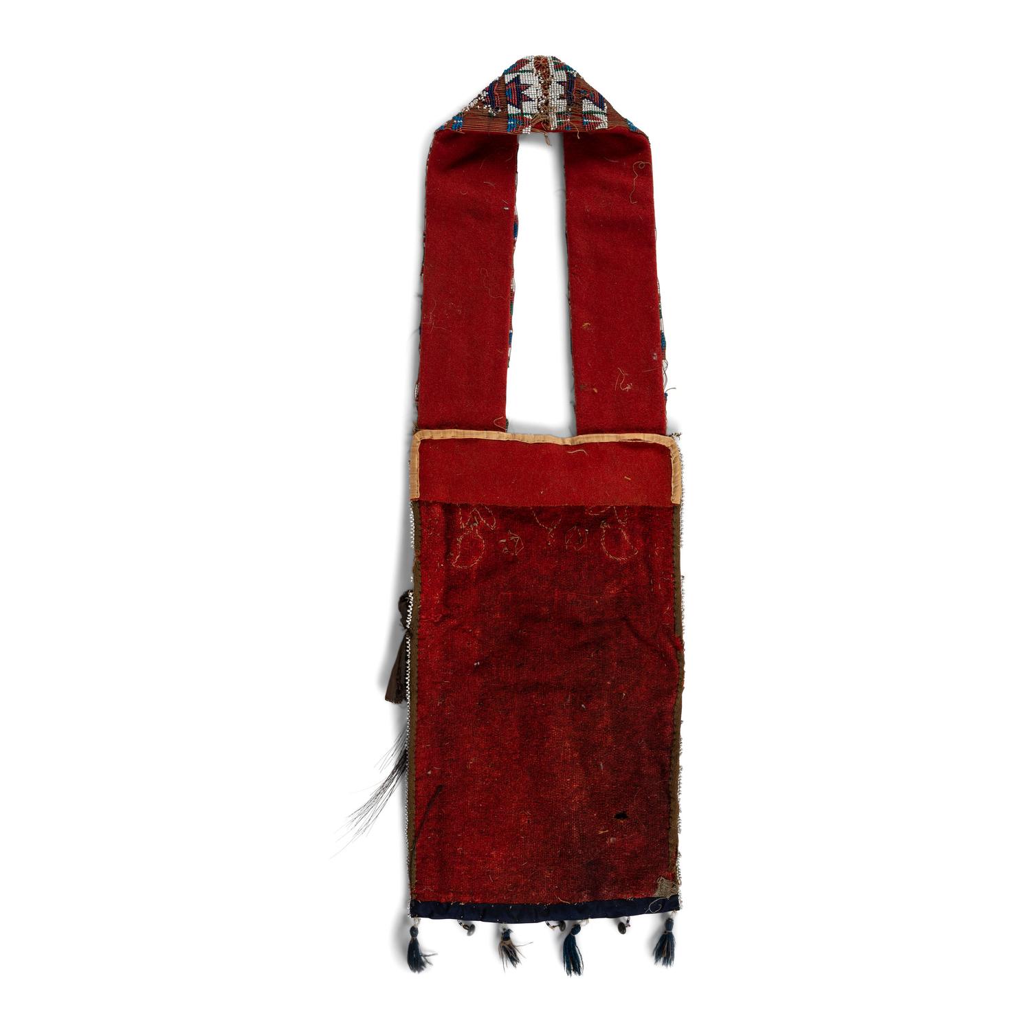 Potawatomi Child's Loom-Beaded Bandolier Bag