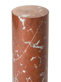 A Contemporary Rouge Marble Pedestal