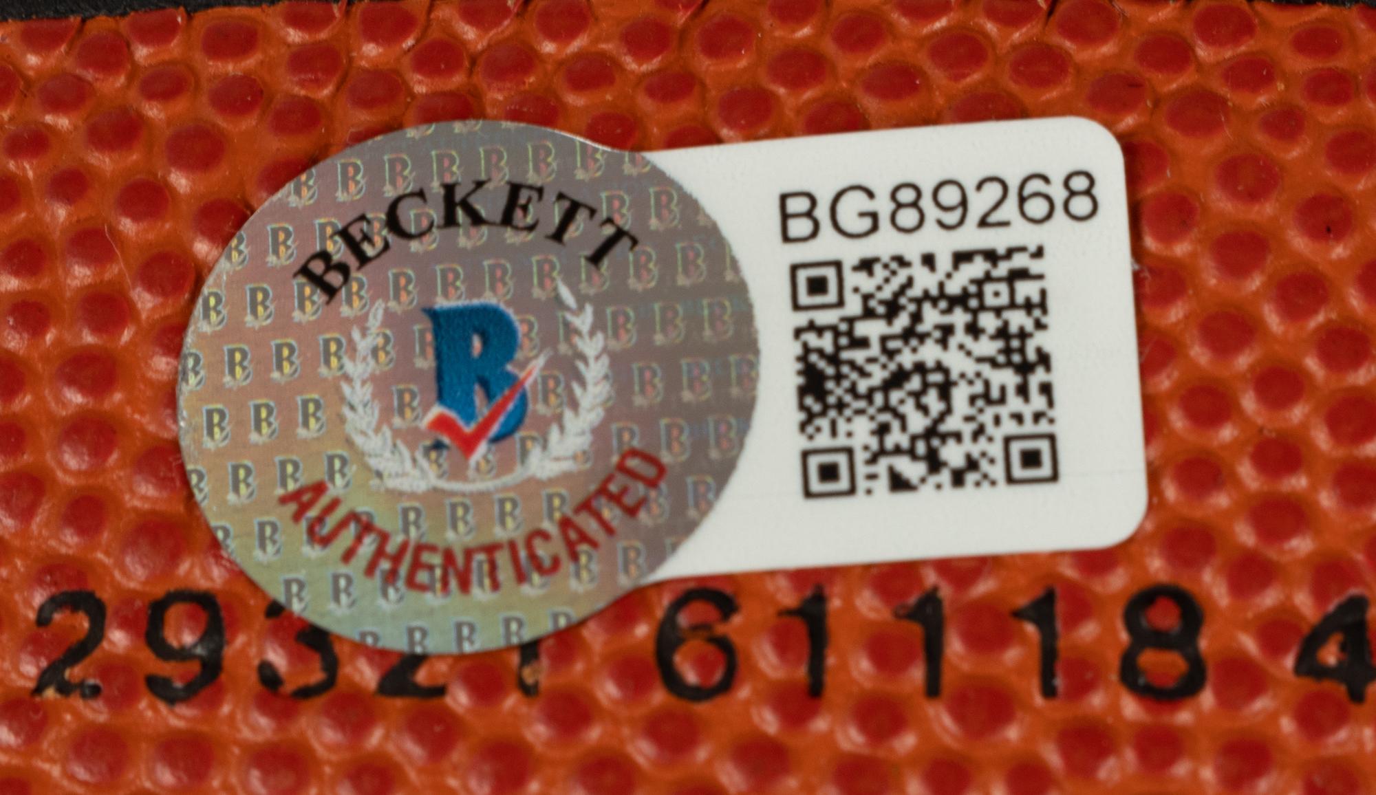 A Scottie Pippen Signed Autograph Official NBA Spalding Basketball (Beckett Authentication Services BAS Certified),