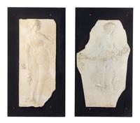 Two Plaster Plaques from the Phoenix Hotel — MILWAUKEE, WISCONSIN, EARLY 20TH CENTURY