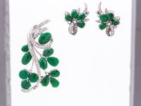 JADE AND DIAMOND SET