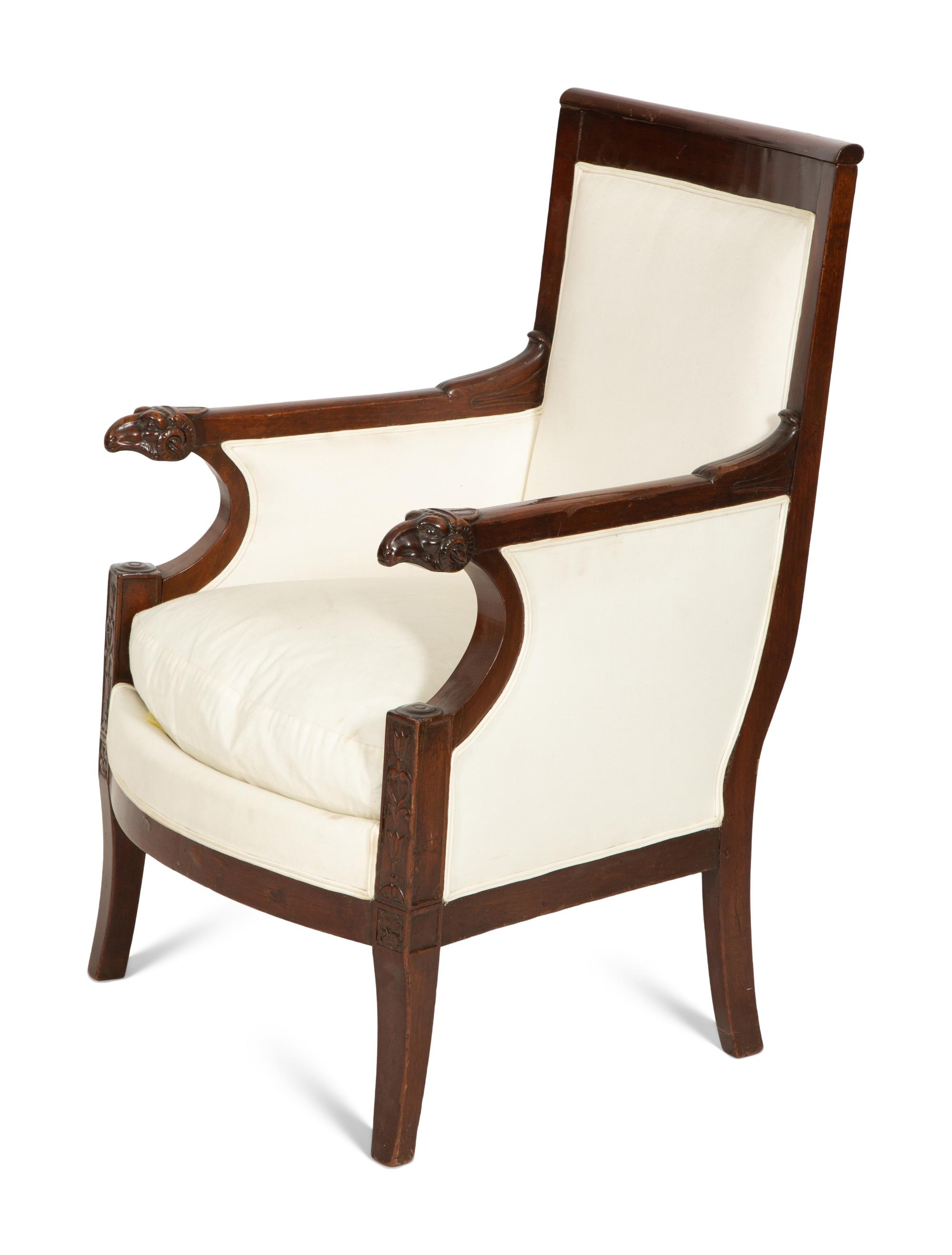 A French Empire Style Mahogany Berg è re