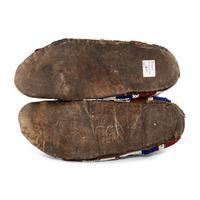 Sioux Beaded Buffalo Hide Moccasins