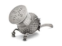 A Sheffield Plate Thistle-form Sugar Shaker