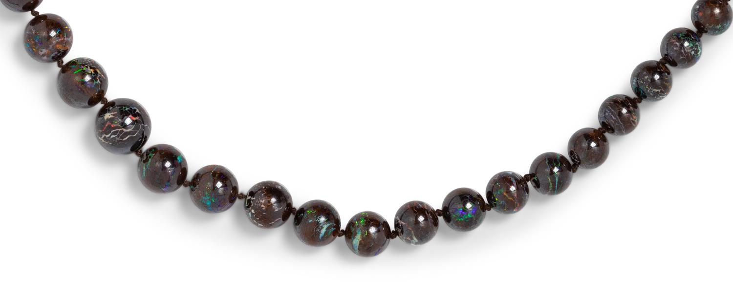 BOULDER OPAL BEAD NECKLACE