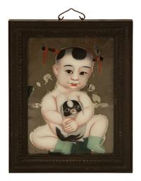 A Chinese Reverse Painting on Glass