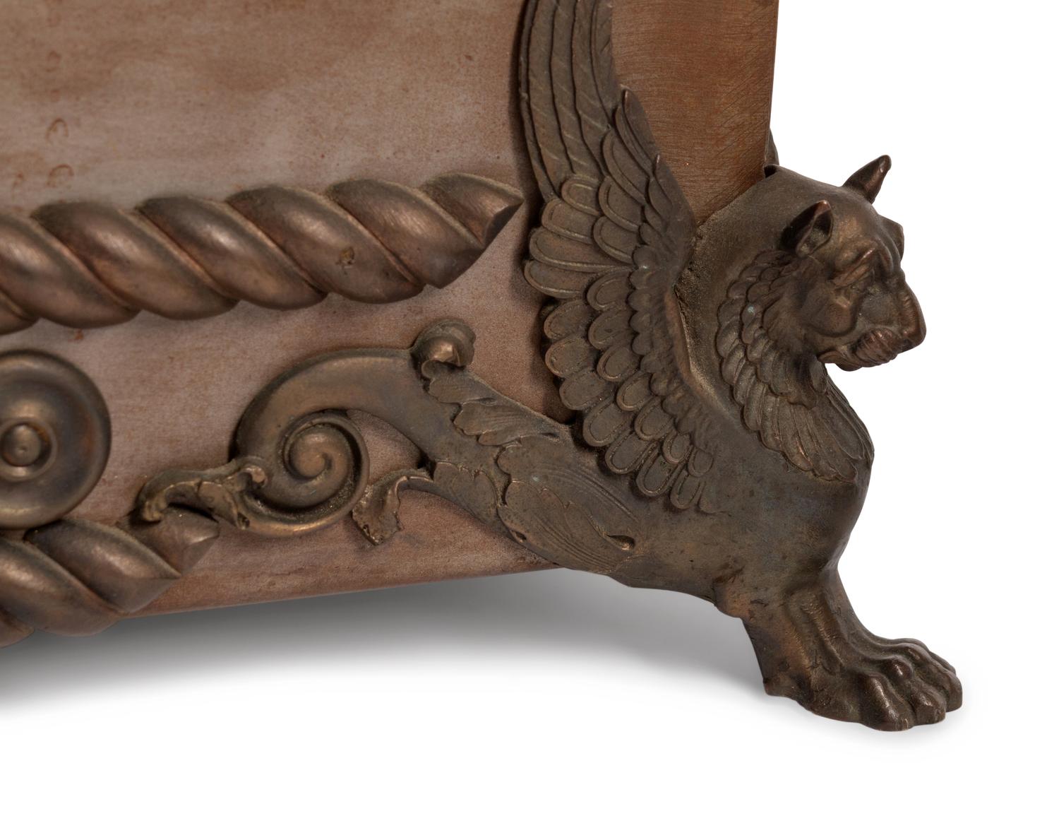 A Pair of French Bronze-Mounted Tole Peinte Jardinières — 19TH CENTURY