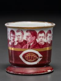 A Football Coach's Porcelain Occupational Shaving Mug Belonging to Amos Alonzo Stagg