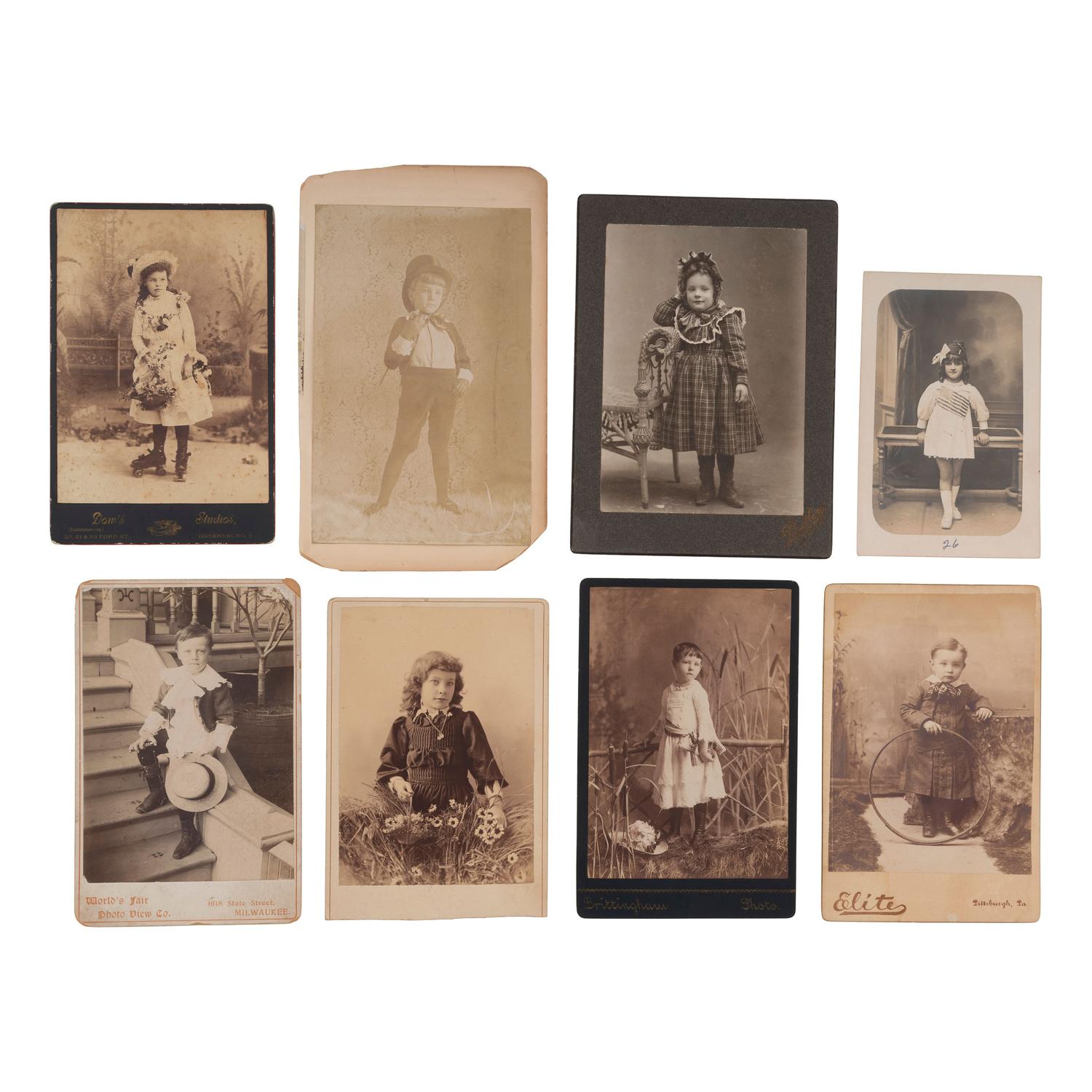 [EARLY PHOTOGRAPHY - PORTRAITURE]. A group of portraits of infants and children, comprising: