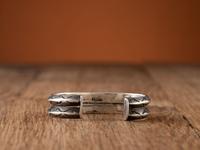 Navajo Ingot and Turquoise Cuff Bracelet